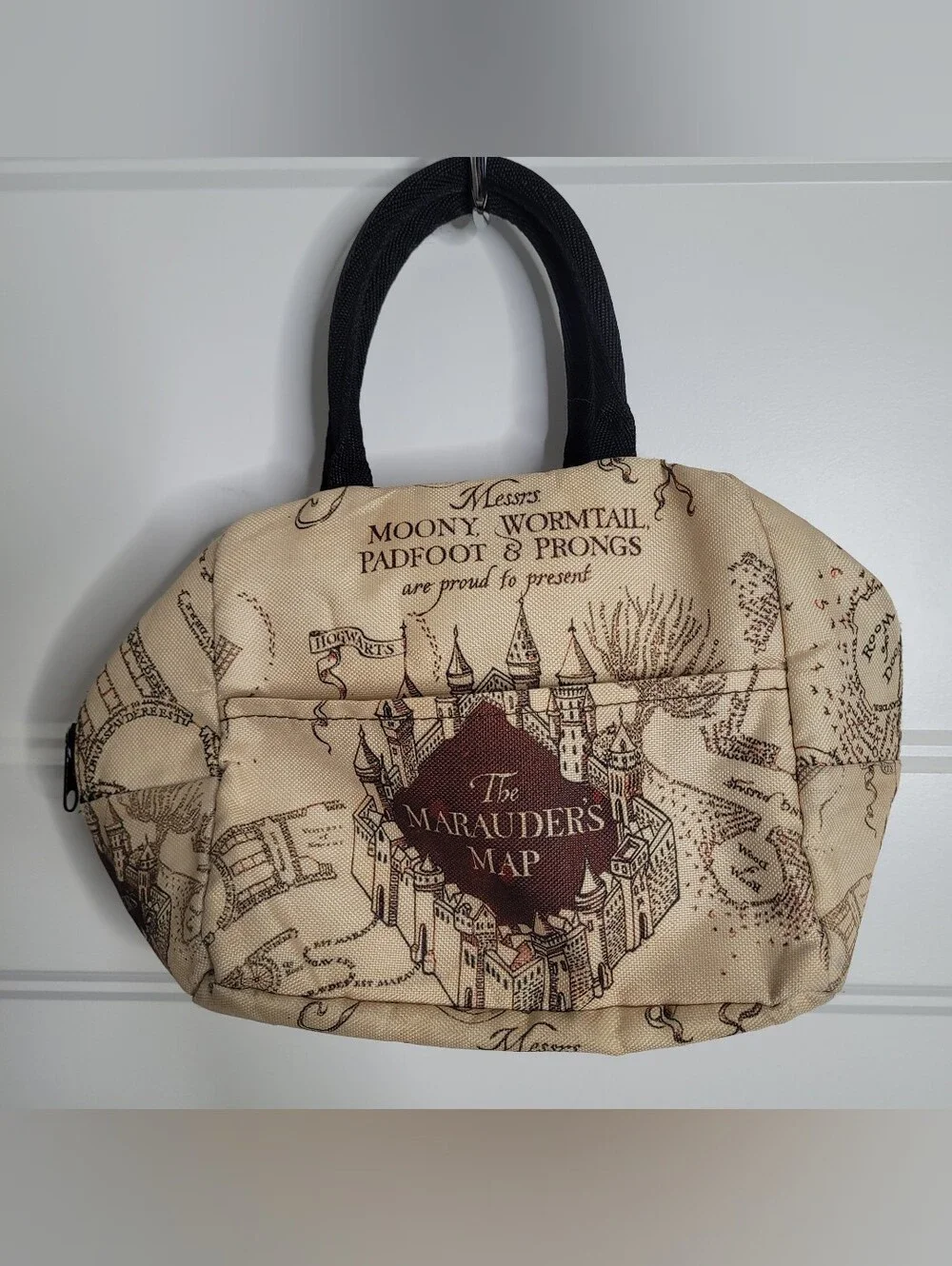 Harry Potter Marauder's Map print insulated lunch tote